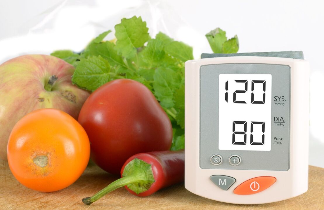 Nutrición adecuada para eliminar las causas de la presión arterial alta. 